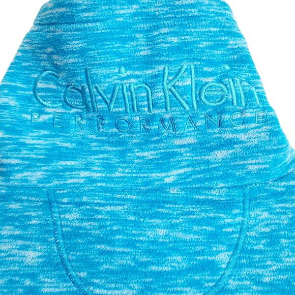 Calvin Klein Performance Light Blue Fleece Full Zip Sweater Jacket Women’s Sz L - Picture 3 of 7